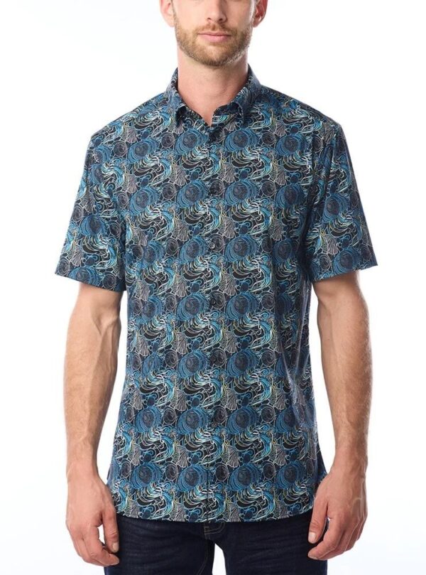 Chemise VINCENT D'AMERIQUE manches courtes (NOIR - 241045) - Modèle: 120423