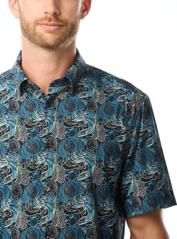 Chemise VINCENT D'AMERIQUE manches courtes (NOIR - 241045) - Modèle: 120423 – Image 2