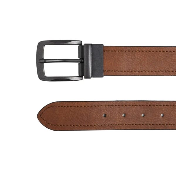 Ceinture CUSTOM LEATHER large réversible en cuir (ATTRIBUTS INDÉTERMINÉ DANS RETAILS - 230399) - Modèle: 70356 no repeat – Image 2