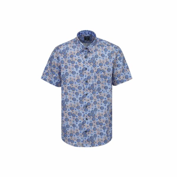 Chemise sport manches courtes LEO CHEVALIER (BLEU - 251923) - Modèle: 624356 – Image 2