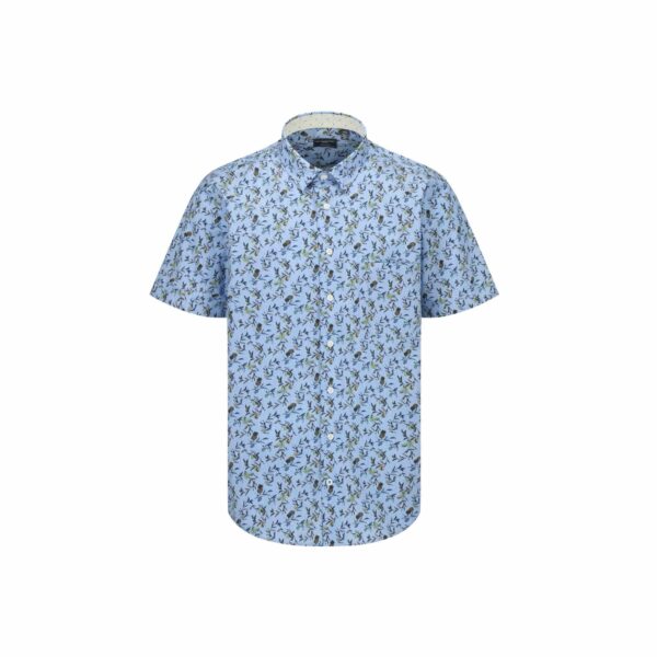 Chemise sport manches courtes LEO CHEVALIER (BLEU PÂLE - 251925) - Modèle: 624379 – Image 3
