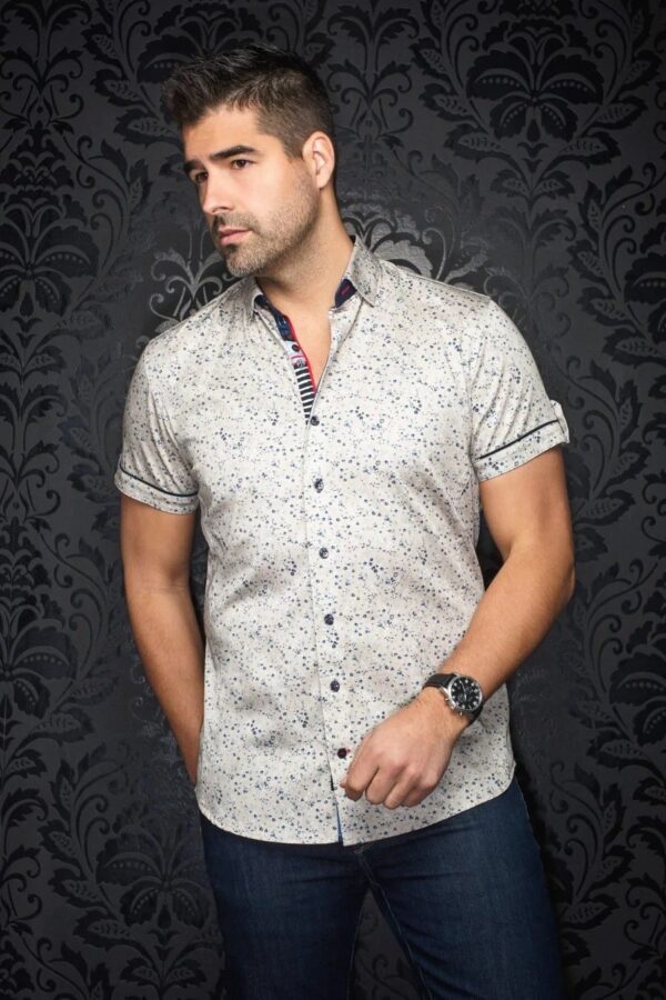 Chemise sport manches courtes AU NOIR (PIERRE - 251934) - Modèle: ALFIERI(SS)