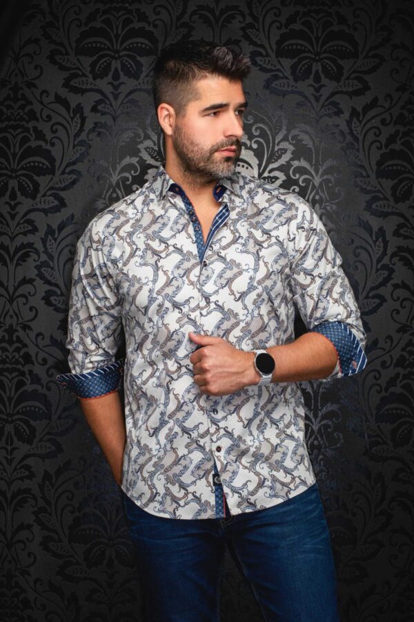 Chemise sport manches longues AU NOIR (PIERRE - 252031) - Modèle: MIRAGE