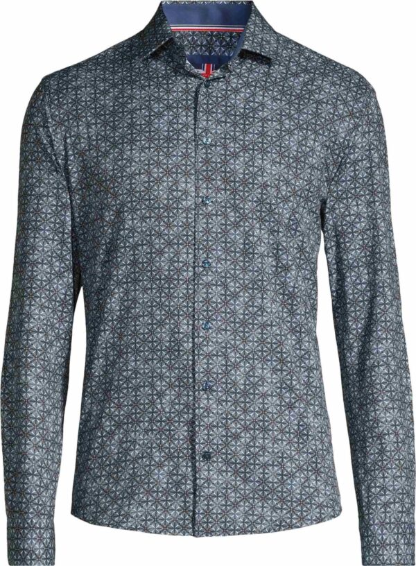 Chemise sport manches longues SOUL of LONDON (BLEU - 252004) - Modèle: SOSL252758