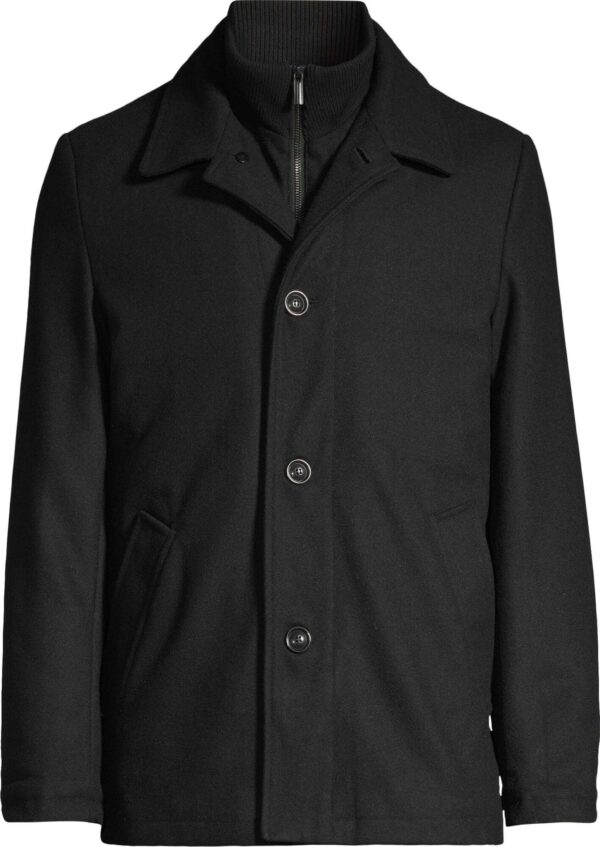 Manteau de lainage 3/4 SOUL of LONDON (NOIR - 252024) - Modèle: SODC000414