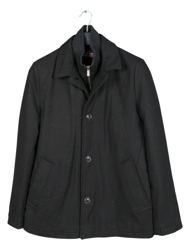 Manteau de lainage 3/4 SOUL of LONDON (NOIR - 252024) - Modèle: SODC000414 – Image 2